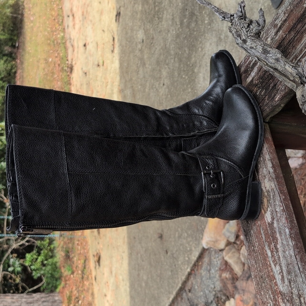 Black Leather Boots Gianni Bini Size 6